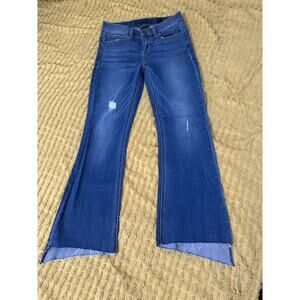 Women’s Black Label, Jeans, Flared , Distressed Size 25x25 girls 12/14